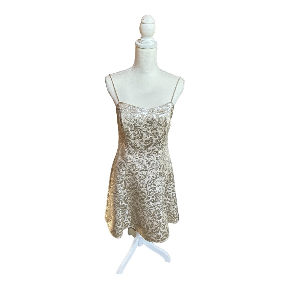 Gold dress by Waters & Waters size 10 - Picture 3 of 11